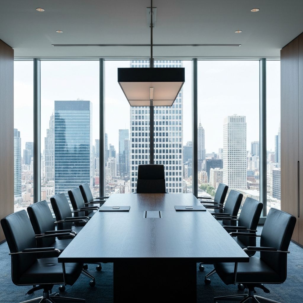 Executive boardroom with modern design